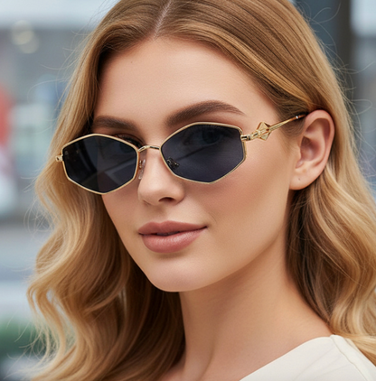 No.013: Hexagon Metal Sunglasses