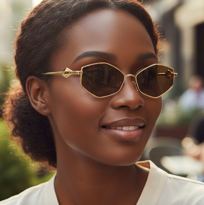 No.013: Hexagon Metal Sunglasses