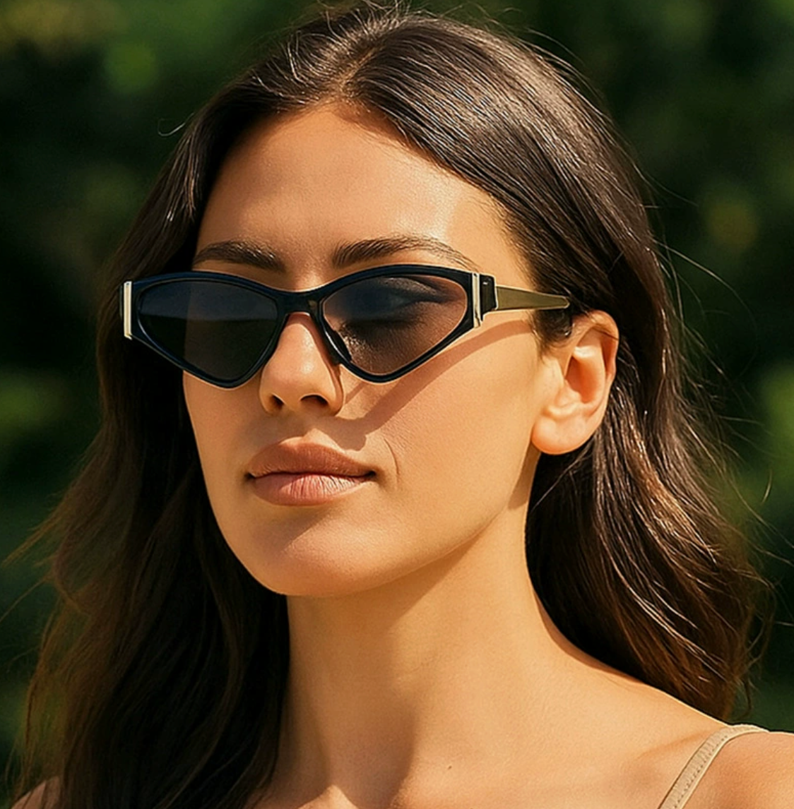 No.015: Triangular Cat-Eye Fashion and Stylish Sunglasses