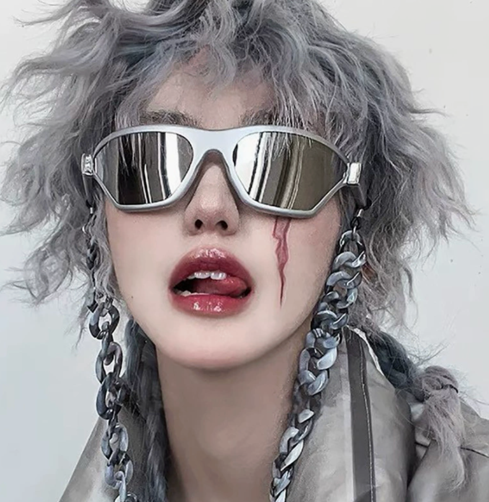 No.002: Geometric Y2K Cycling Sunglasses