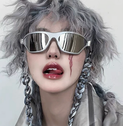 No.002: Geometric Y2K Cycling Sunglasses
