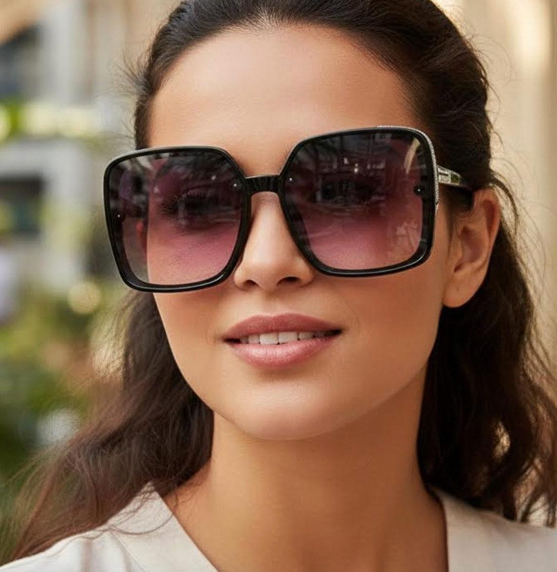 No.007: Retro Oversized Square Sunglasses